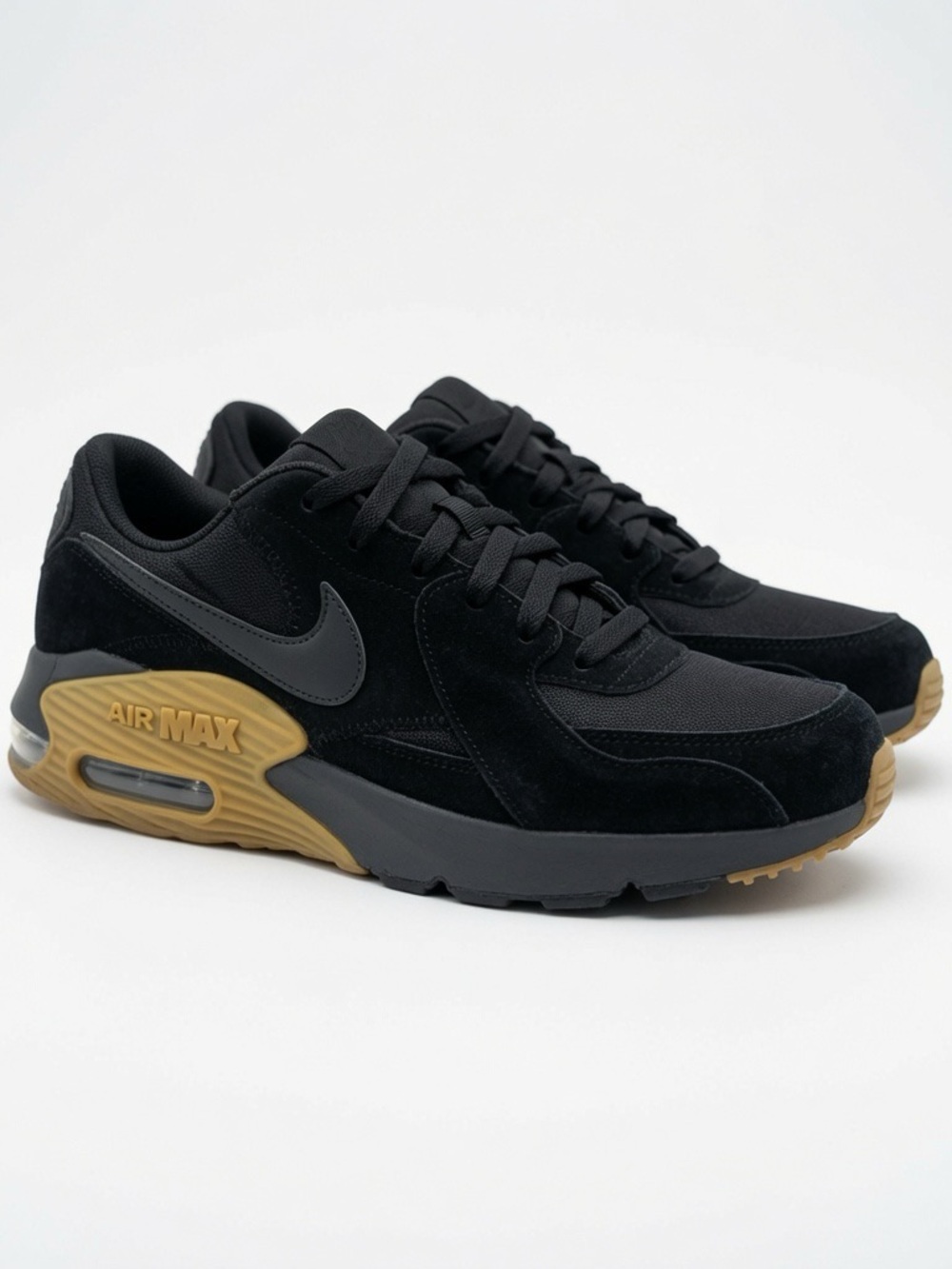 Nike Black Suede Air Max with Gum Accent